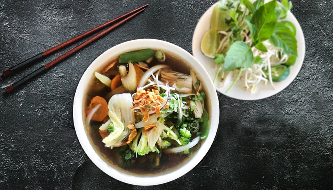 Mixed Vegetable Noodle Soup